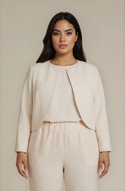 Giacchino con dettagli in raso