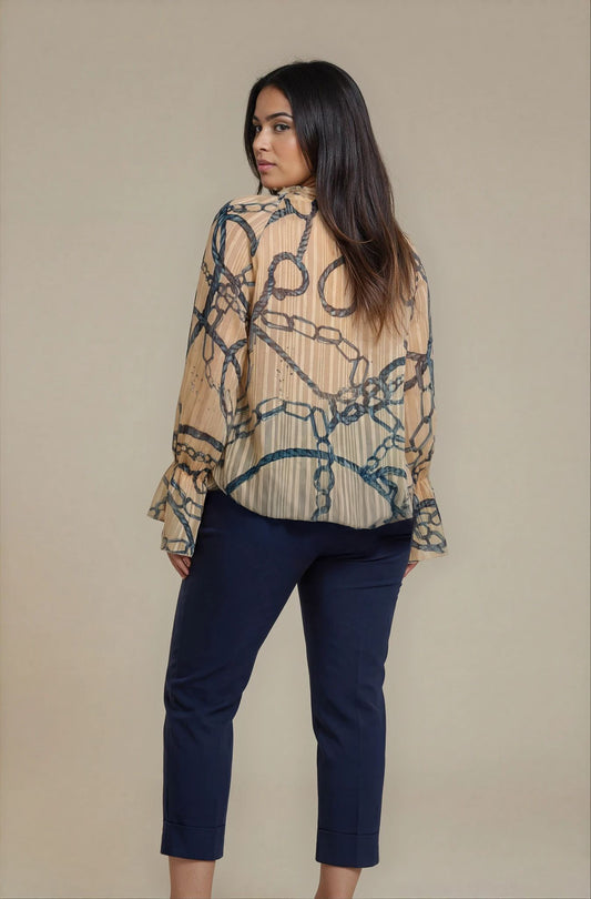 Casacca con elastico e arricci curvy