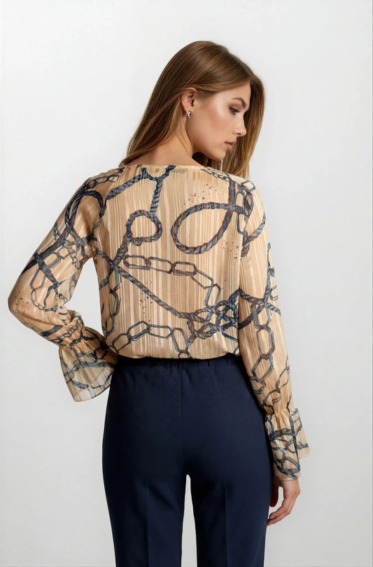 Casacca con elastico e arricci