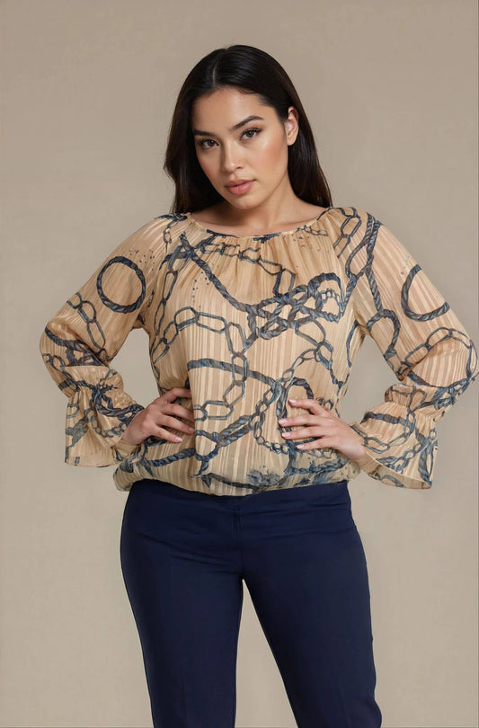 Casacca con elastico e arricci curvy