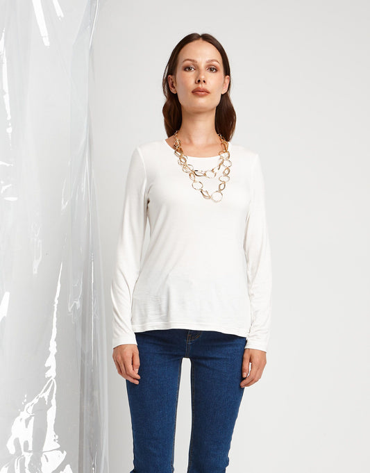 T-shirt basica in viscosa