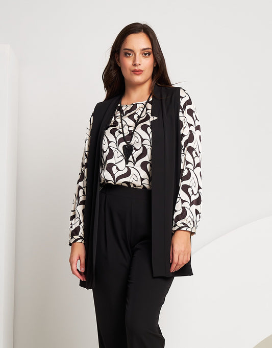 Gilet lungo in fluido