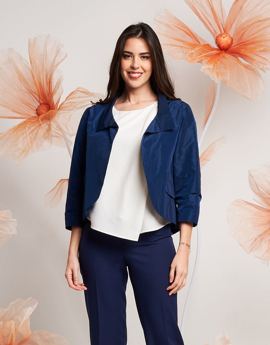 Cappa stondata in taffetà