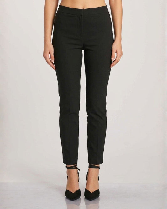 Pantalone in bengalina con elastico nero