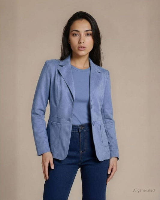 Giacca con tasche e bottoni nuvola