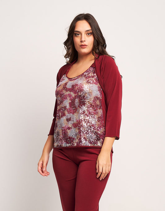 Bolerino con drappeggio curvy