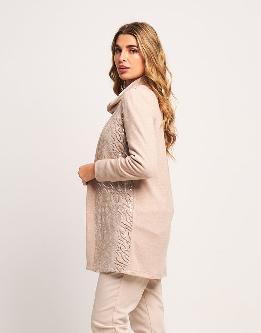 Cardigan in maglia con paillettes