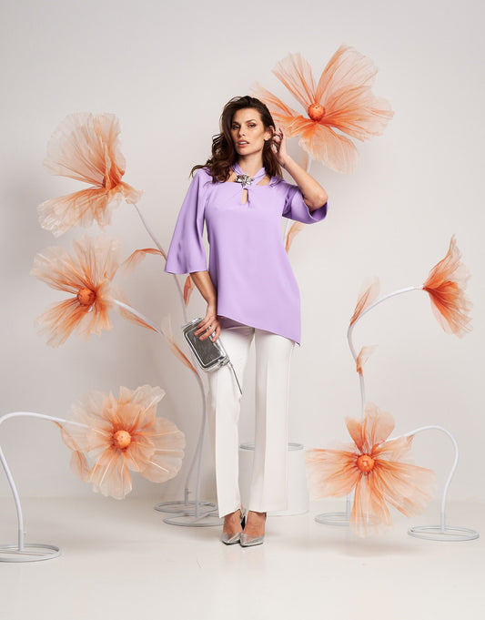 Casacca asimmetrica in cady fluido