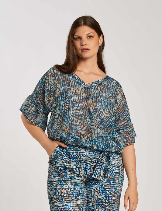 Casacca con bordi e fiocco removibile