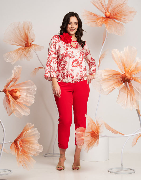 Casacca con goccia sullo scollo curvy