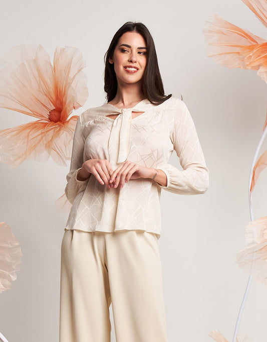 Casacca in raso con carré