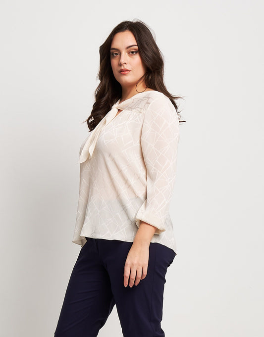 Casacca in raso con carré curvy