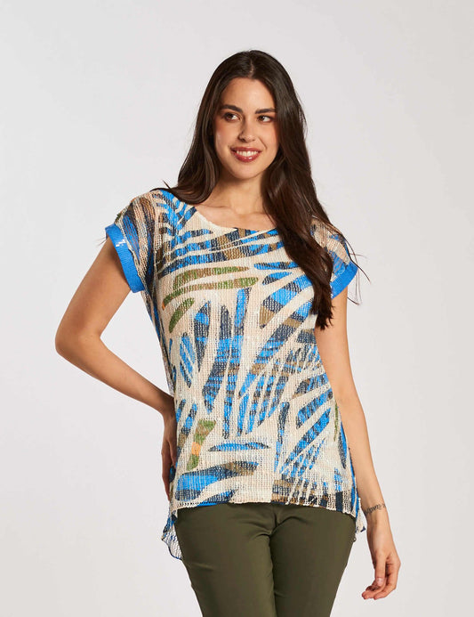 Casacca in rete con dettaglio paillettes