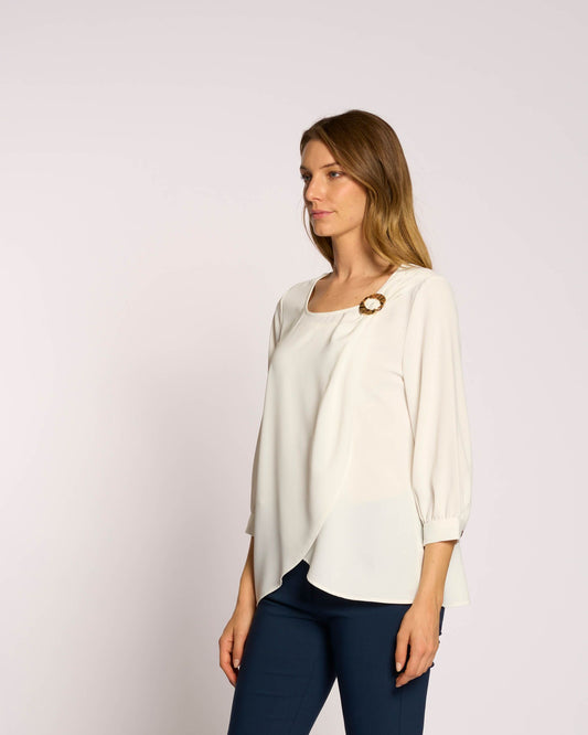 Casacca incrociata con dettaglio