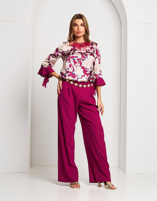 Casacca raso fantasia iris