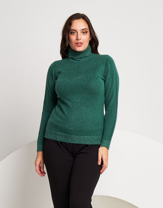 Dolcevita con dettagli in lurex