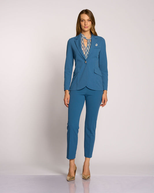 Giacca con pattine e foulard