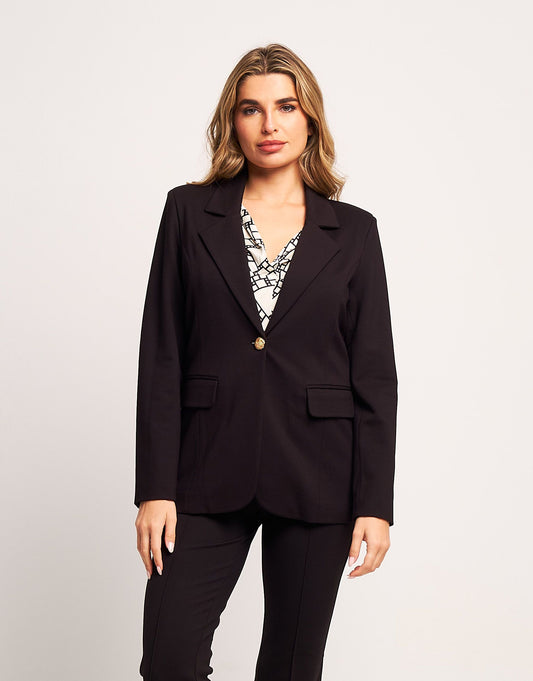 Giacca con revers e pattine