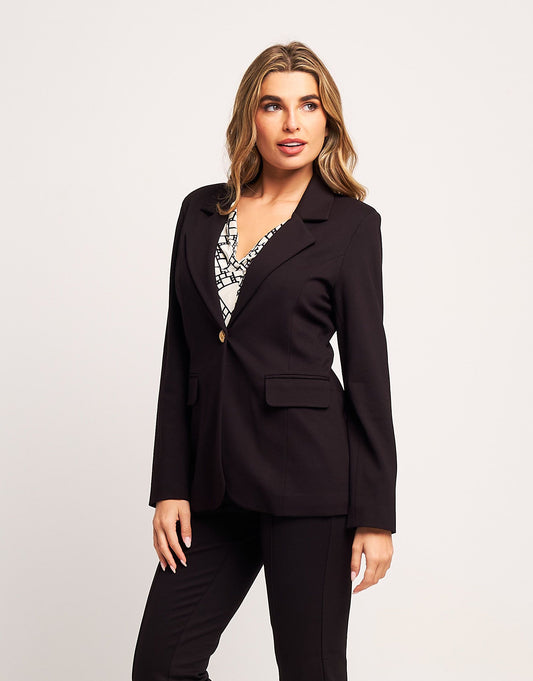 Giacca con revers e pattine