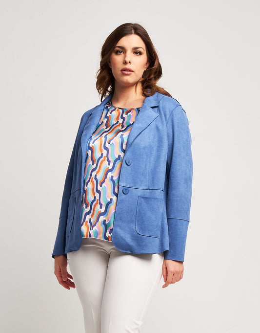Giacca in ecosuede cielo curvy