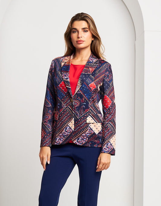 Giacca in fantasia patch