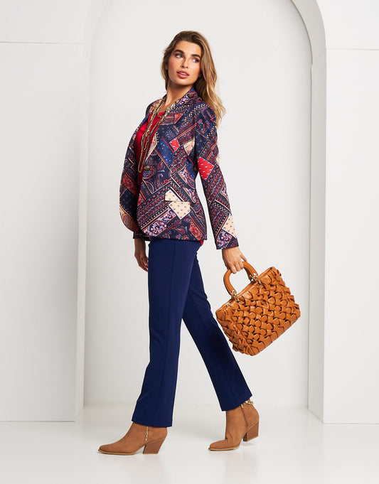 Giacca in fantasia patch