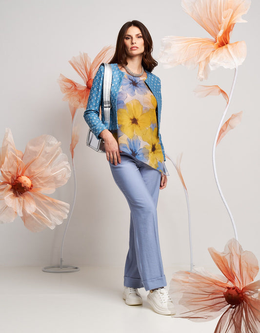 Giacchino in jeans con paillettes