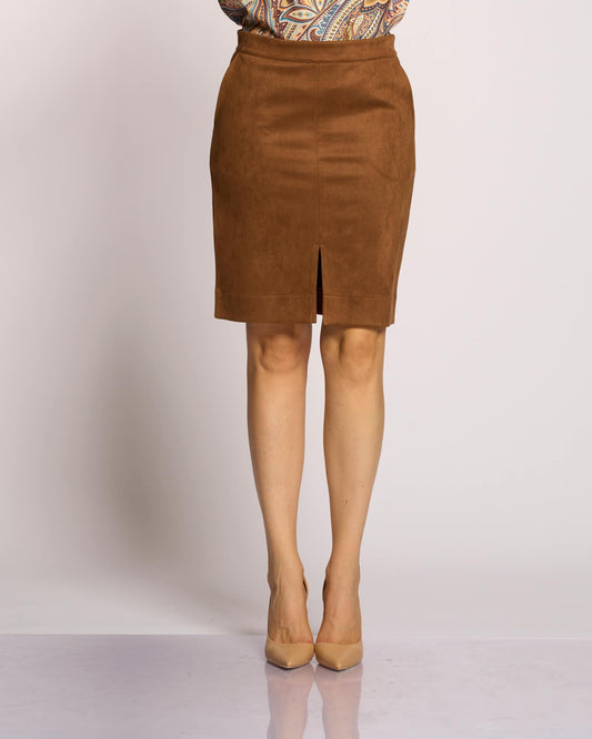 Gonna con tasche e spacco frontale