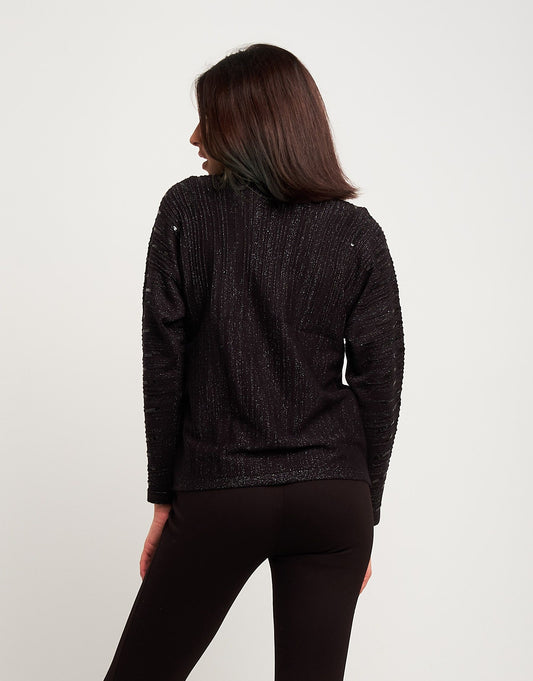 Maglia in lurex con paillettes