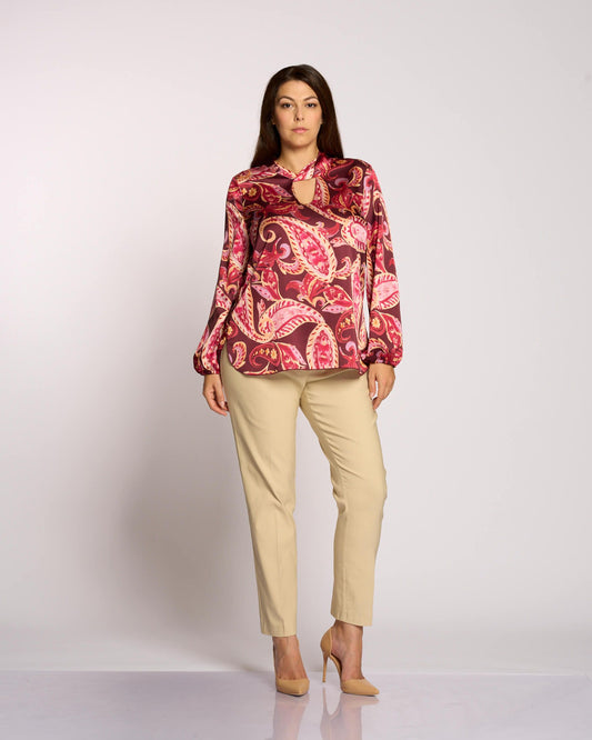 Pantalone basico con elastico curvy