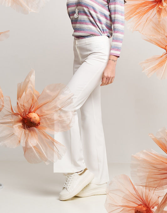 Pantalone flare in bistretch