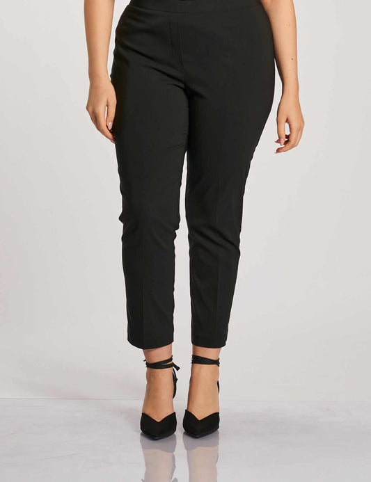 Pantalone in bengalina con elastico curvy
