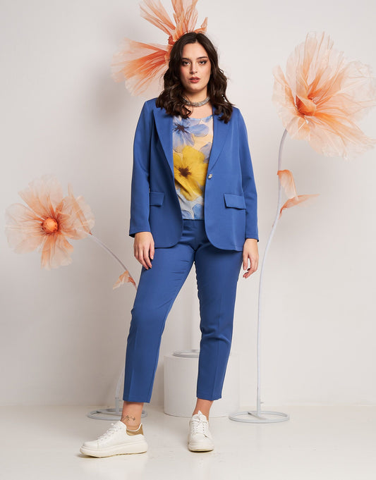 Pantalone in bistretch alla caviglia curvy