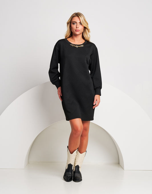 Vestito con maniche a palloncino