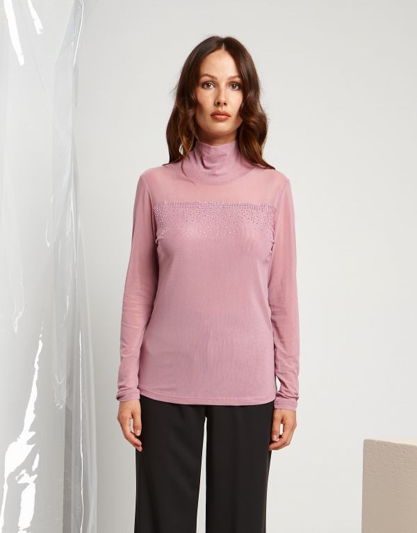 Maglia con tulle sale