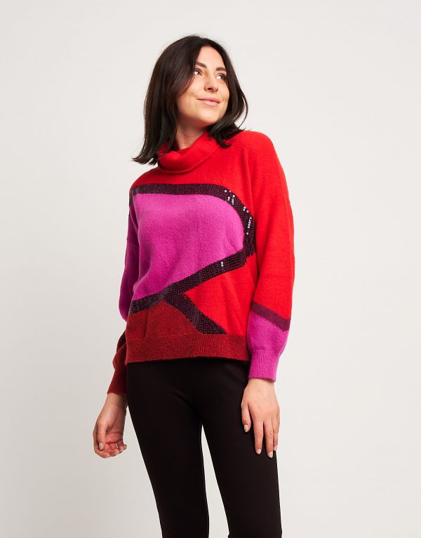 Maglia color block