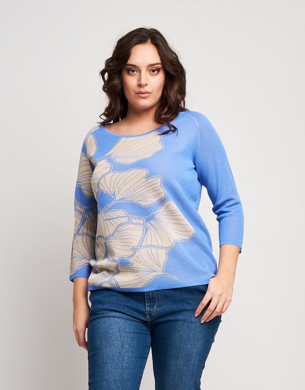 Maglia jacquard fantasia