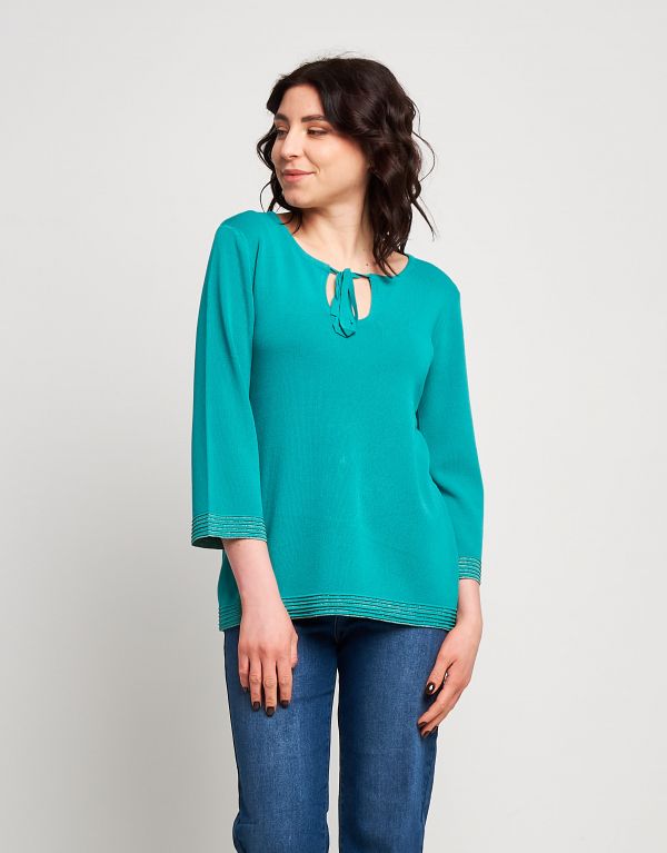 Maglia faille con nastrino