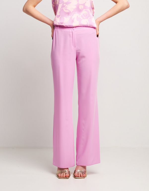 Pantalone ampio fluido blush