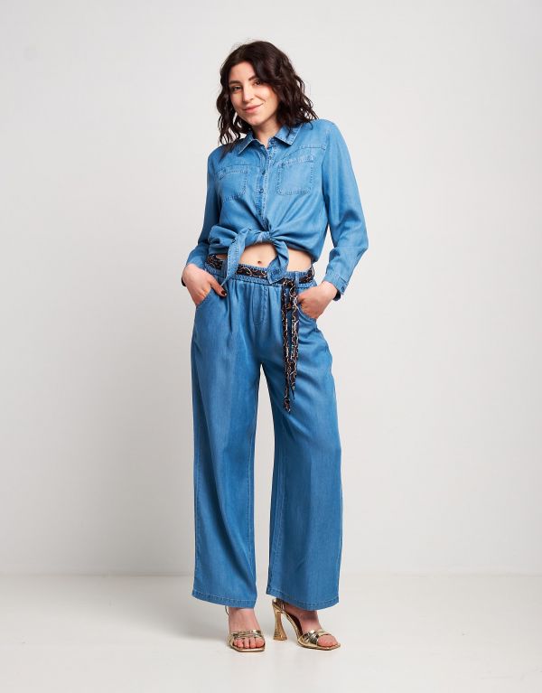 Camicia in denim con...