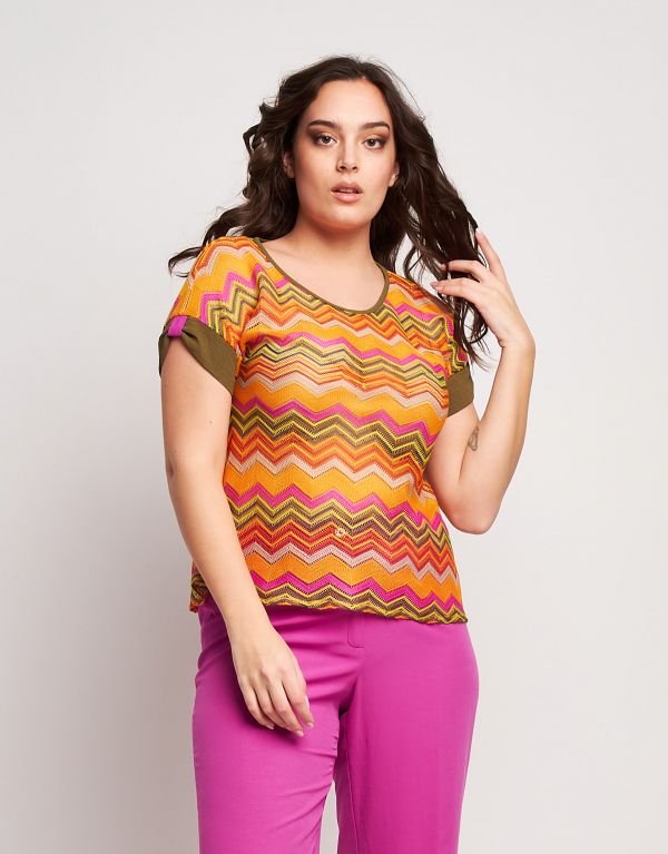 Casacca in rete multicolor