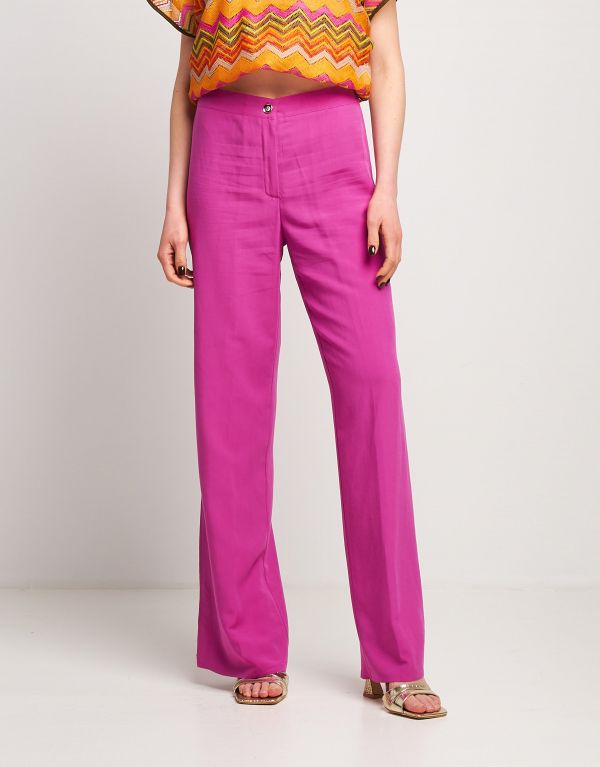 Pantalone in viscosa con...