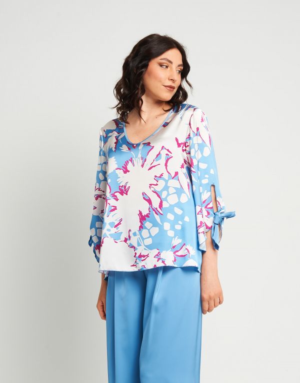 Casacca con scollo a V e...