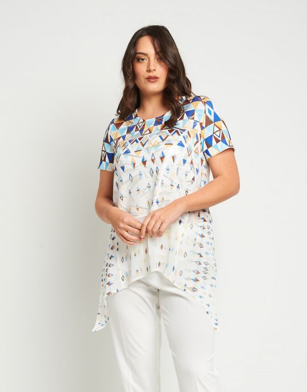 T-shirt stampata con punte...