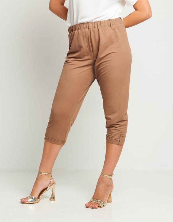 Pantalone in maglia con...