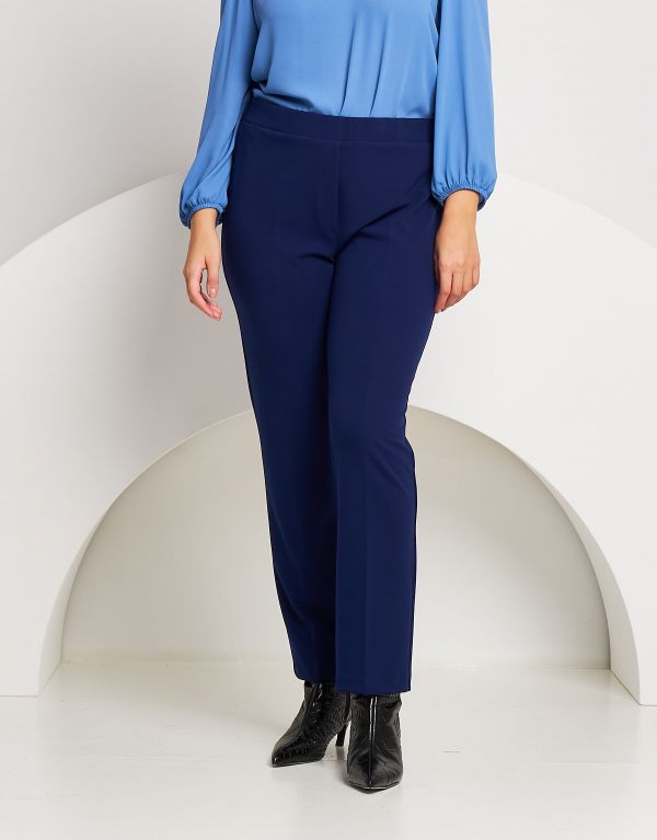 Pantalone in bistretch blu