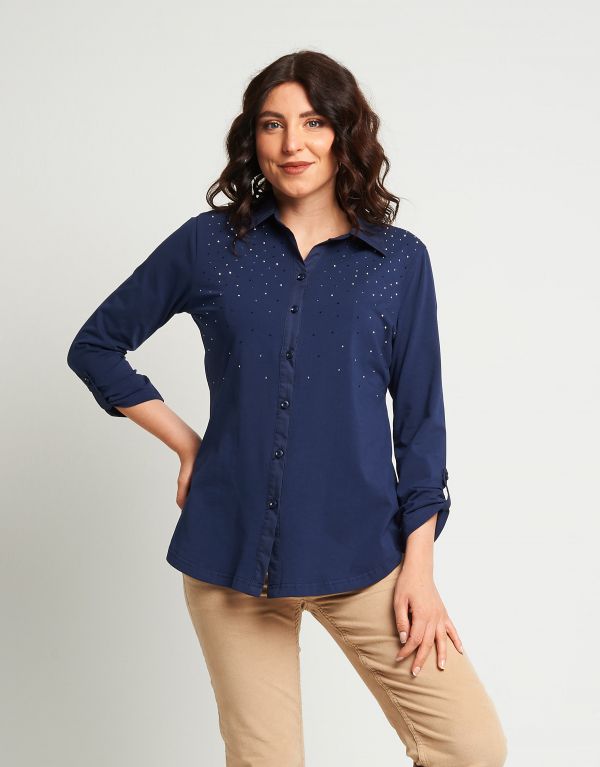 Camicia in cotone con...