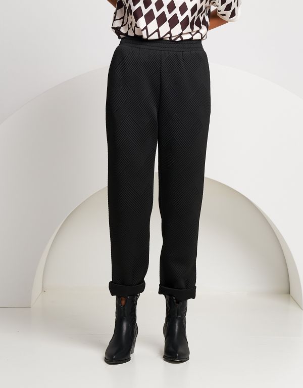 Pantalone dritto con elastico