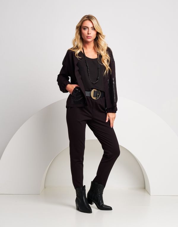Giacca bomber con dettagli...