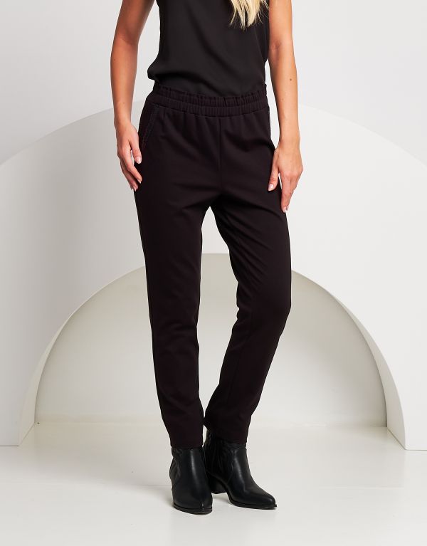 Pantalone con elastico e...